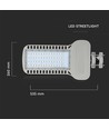 V-Tac 100W LED gatuarmatur - Samsung LED chip, Ø60mm, IP65, 135lm/w