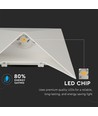 Lagertömning: V-Tac 5W LED vit vägglampa - IP65 utomhusbruk, 230V, inkl. ljuskälla