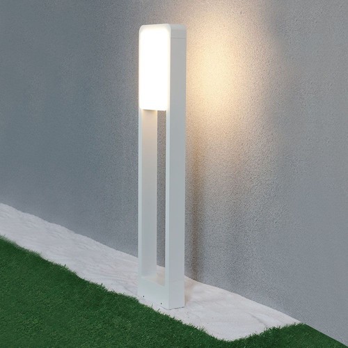 Outlet: V-Tac 10W LED trädgårdarmatur - Vit, 80 cm, IP65, 230V