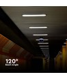 V-Tac vattentät 150cm, 48W LED armatur - IP65, länkbar, 230V