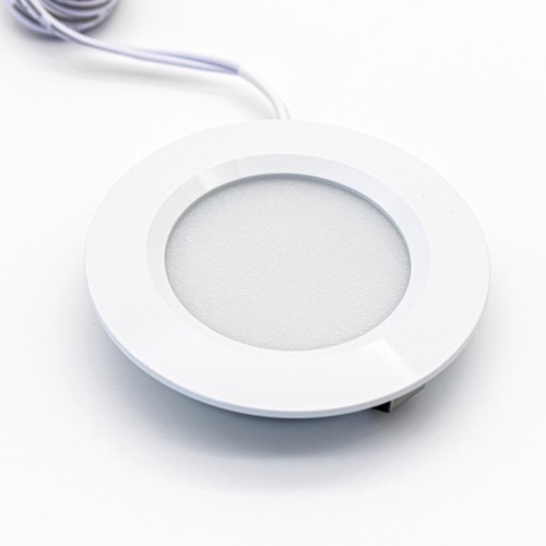 LEDlife Reco68 köksbelysning - Hål: Ø5,6 cm, Mål: Ø6,8 cm, Matt vit, 2,5W, 12V DC