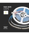 V-Tac 10W/m LED strip IC vandrande ljus - 10m, vandrande ljus, inkl kontroller, 120 LED per meter, 24V