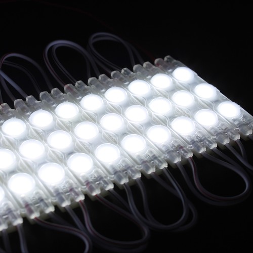 Vattentät kall vit LED modul - 1,1W per styck, IP66, 12V, Perfekt för skyltar och speciallösningar