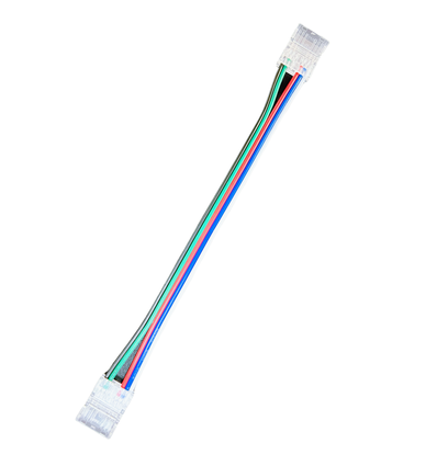 Skarv med ledning till LED-strip - 10mm, RGB COB, IP20, 5V-24V