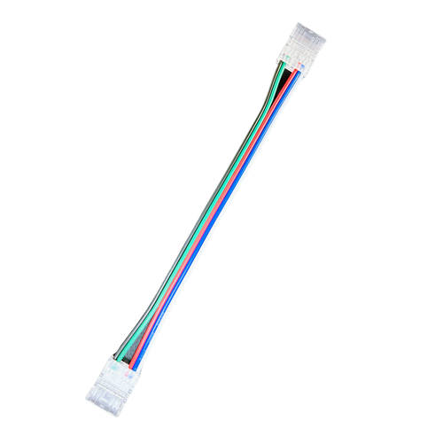 Skarv med ledning till LED-strip - 12mm, RGB COB, IP20, 5V-24V