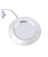 LEDlife Reco68 köksbelysning RA92 - Hål: Ø5,6 cm, Mål: Ø6,8 cm, borstad stål, 2,5W, 12V DC