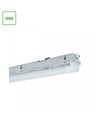 Limea H LED armatur G13 - Vattentät, 1x150, 250V, IP65, 1600x75x90 mm, Grå, Utan ljuskälla