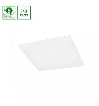 ALGINE bakbelyst 30W - kall vit, 230V, 120°, IP20, 600x600x28, vit.