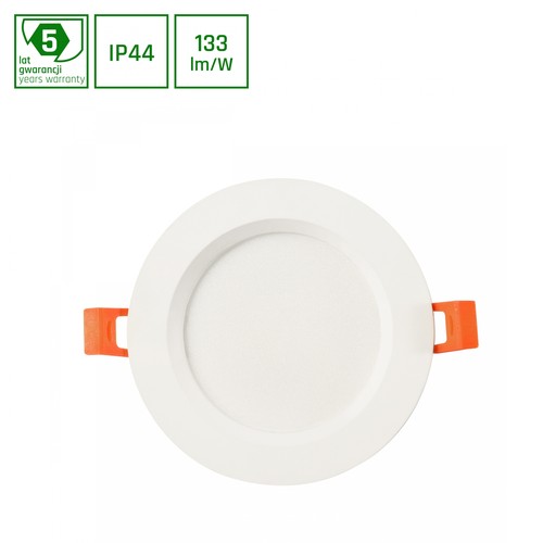 DURE MAX 12W - Kall Vit, 230V, 110°, IP44, IK06, Ø140x30, Vit Rund