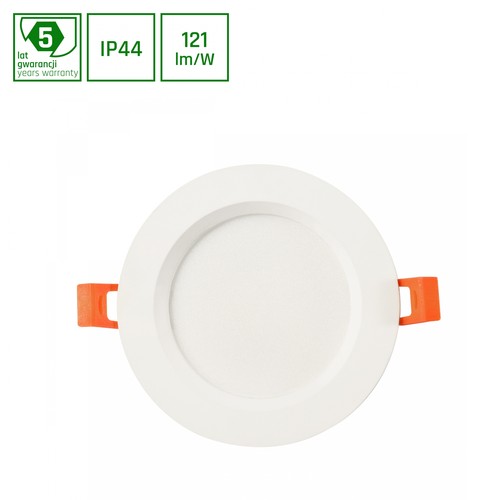 Dure 3 Max inomhus downlight 28W - kallvit, 230V, 110°, IP44, IK06, Ø230x30, vit, rund