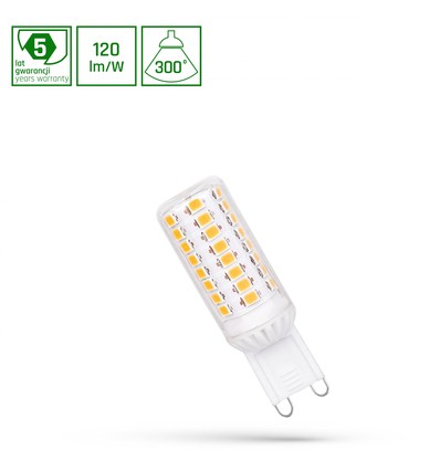 LED 4.2W G9 230V - Varm Vit, Premium, Spectrum