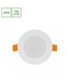 Dure Downlight 5W E27 - 3, Varmvit, 230V, 110°, IP54, IK06, 95x31, Vit rund, Integrerad drivrutin