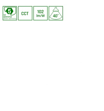 System Shift Smart-Grid L - skensljus 404mm, 22W, 35°, vit, CCT/dämp.