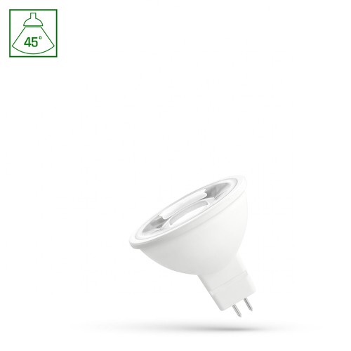 LED MR16 12V 4W - 45° Neutral Vit, med Lins, Spectrum