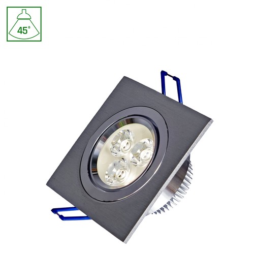 Fiale LED 3x1W 45° 230V - Fyrkantig, Varmvit