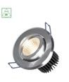 Fiale II LED spot 6W, COB 38°, 230V, kallvit, borstad aluminiumring.