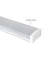 Limea 1200mm 40W - Prismatica, Neutral vit, 230V, 100°, IP44, IK10, 1200x110x60mm