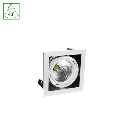 MODERN-DAY inbyggnadsspot 27W - 1x1LED, COB Citizen, 40°, 700mA, IP20, Varmvit.