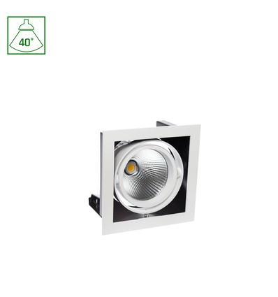 MODERN-DAY inbyggnadsspot 27W - 1x1LED, COB Citizen, 40°, 700mA, IP20, Varmvit.