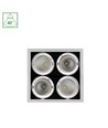 MODERN-DAY Downlight - 4x1LED, COB, Citizen, 40°, 230V, 4x27W, IP20, Varmvitt, Fyrkantig