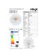 HiluX D3 Tilt360 - Full Spectrum LED Inbyggnadsspot, RA97, 2700K, Svart