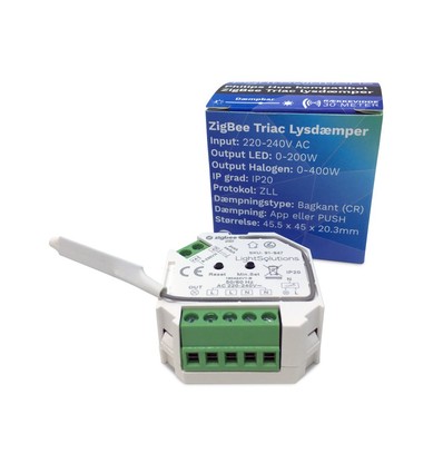 Mini ZigBee Triac Dimmer - 200W, Tryckdämp