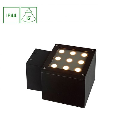 TORRE 9LED CREE 15° 230V 9W IP44 väggmonterad