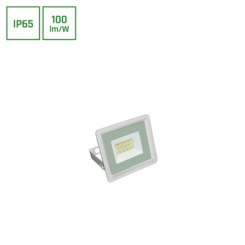Noctis Lux Floodlight 10W - 230V, IP65, 90x75x27mm, Hvit