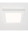 Lagertömning: 15W LED 3in1 ljus färg taklampa - Hål: 20 x 20 cm, Mått: 22 x 22cm, på och i tak, 230V, inkl. ljuskälla