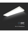 V-Tac 120x30 LED panel - 40W, 4000lm, indbyggt i vit ram