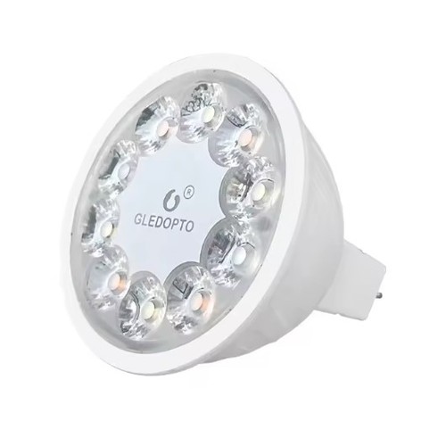 Gledopto 5W Zigbee LED-lampa - Hue-kompatibel, 12V/24V, RGB+CCT, MR16