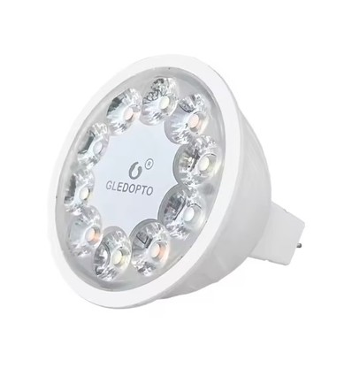 Gledopto 5W Zigbee LED-lampa - Hue-kompatibel, 12V/24V, RGB+CCT, MR16