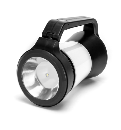 LED 3-i-1 Campinglampa med Vridbar Dimmer, 22 SMD, Svart - Använder 3x AA-batterier