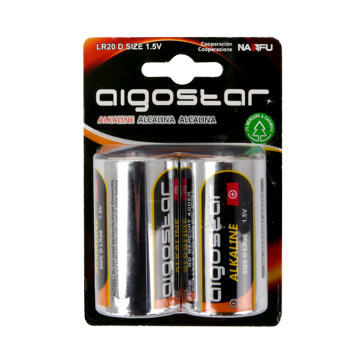 Alkaliskt Batteri LR20D 1,5V 2-pack
