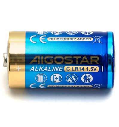 2 st. Alkaline Batteri - LR14C, 1.5V