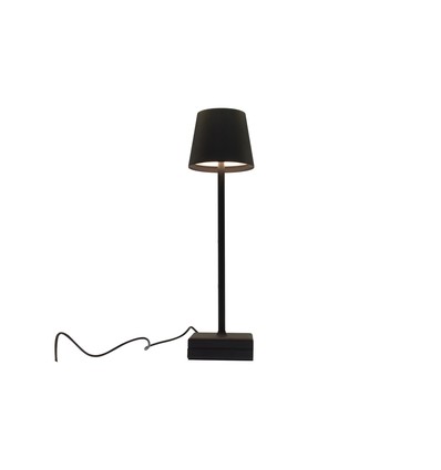 Candela LED bordslampa med trådös laddning - Svart, IP54 Inomhus/utomhus, touchdimbar