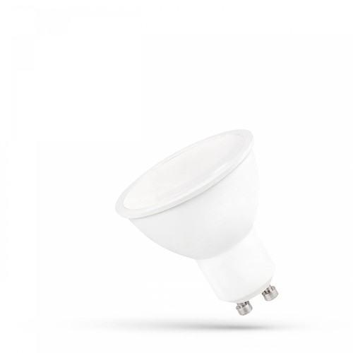 LED 10W GU10 - Kall Vit, 230V, Z Matt Glas Vit, Spectrum