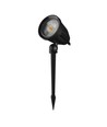 FLORI Ligero Trädgårdslampa 6W - Kall Vit, 230V, 40°, IP65, 53x77mm + 145mm Spik, Svart