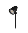 FLORI Ligero Trädgårdslampa 6W - Kall Vit, 230V, 40°, IP65, 53x77mm + 145mm Spik, Svart