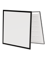 60x60 bakgrundsbelyst CCT LED panel - 36W, svart kant, 140lm/W