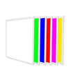 60x60 RGB+CCT LED-panel - 36W, vit kant