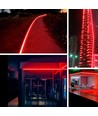 5 m. vattentät Röd Neon COB LED strip - 230V, IP67, 288 LED, 11,5W/m, kan klippas var 10cm