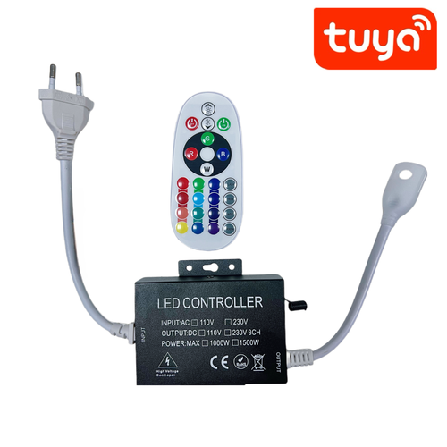 230V RGB WIFI Smart Home CLIP-ON controller - Inkl. ändpropp, till 230V, minnesfunktion, 100 m.