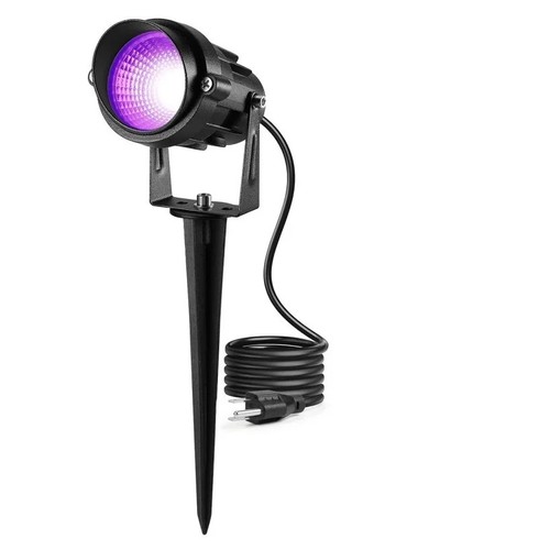 UV 395nm LED strålkastare - Svart, 10W, IP65, 230V