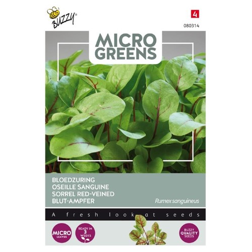 Outlet: Mikrogreens, sorrel rödbröd, 0,5g