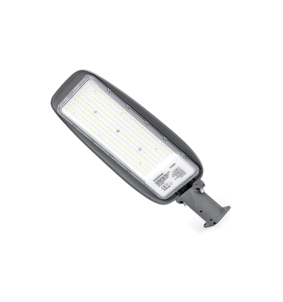 DOB Slim LED Gadelampe På 200W i 6500K, IP65 - ALU Grå