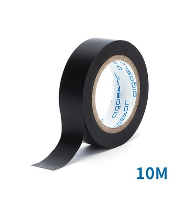 Sort PVC Isoleringstape (0.13x17 mm) - 10 Meter Rulle