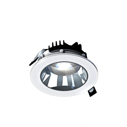 Spegel - Modell M - Infälld downlight, justerbar riktning 14W 30° 130x58 mm vit utan ljuskälla