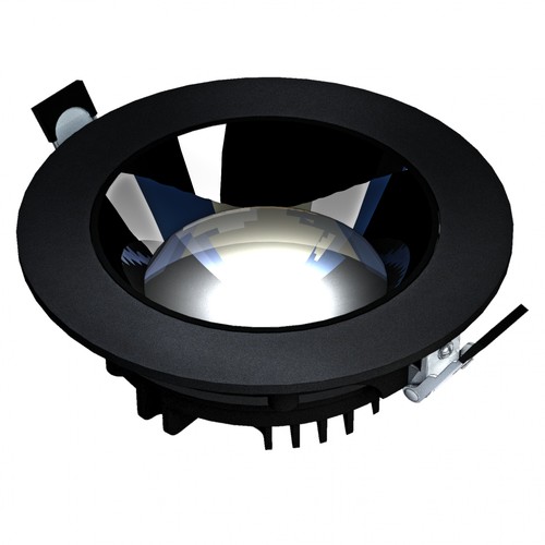 Modell XL nedsänkt downlight - justerbar riktning 30W 30° 220x70 mm, svart