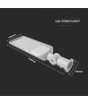 V-Tac 50W LED gatuarmatur - Samsung LED chip, Ø60mm, IP65, 135lm/w